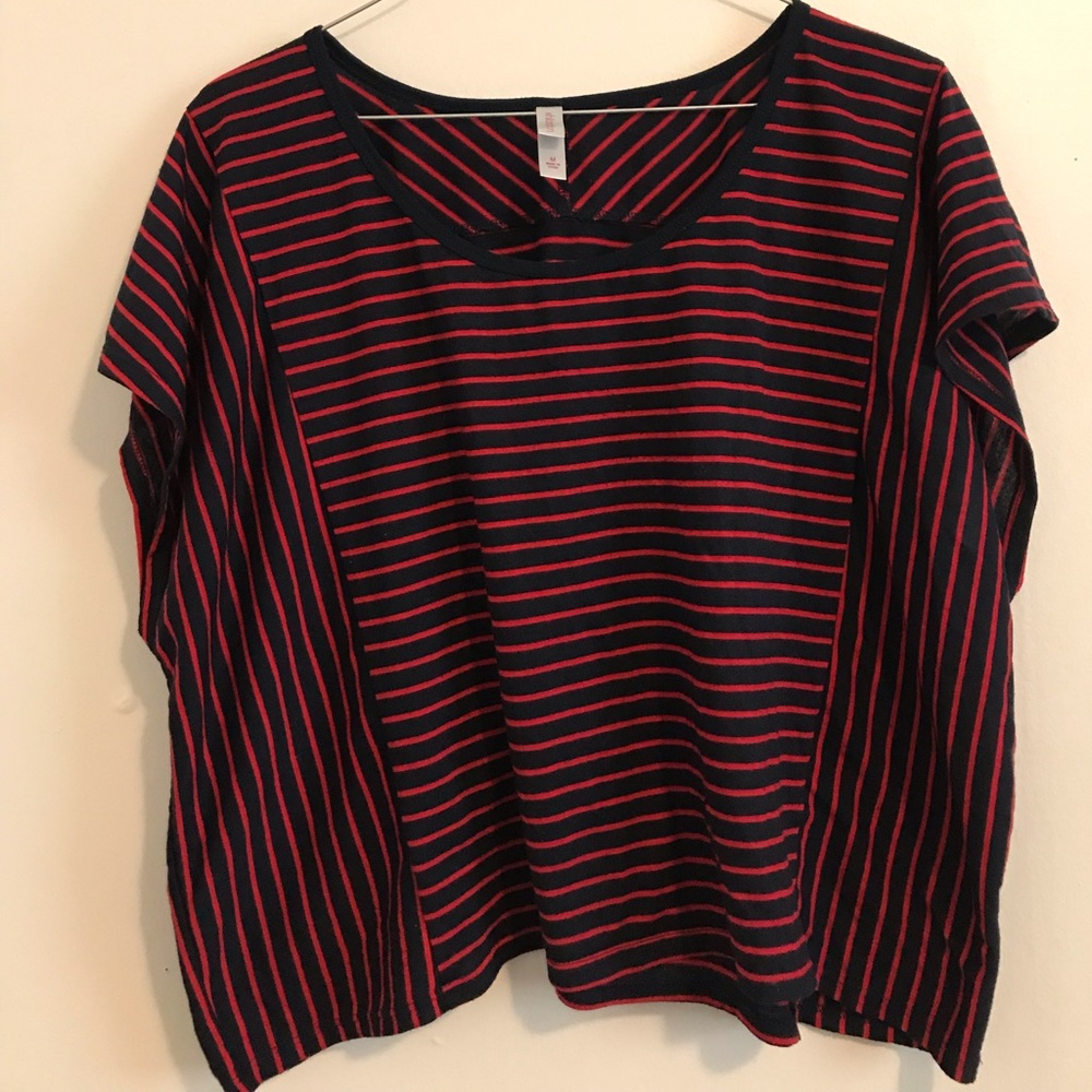 Cute Navy Blue and Red Top